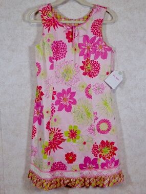 NWT Key West Agne’s Garden Pink Summer Mini Dress Size 6